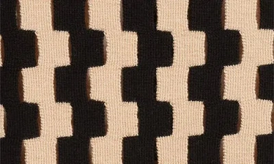 Zankov Marshall Puzzle Intarsia Openwork Merino Wool Skirt In Multi