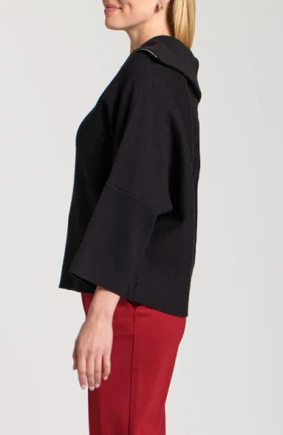 Apny Half-zip Pullover In Black
