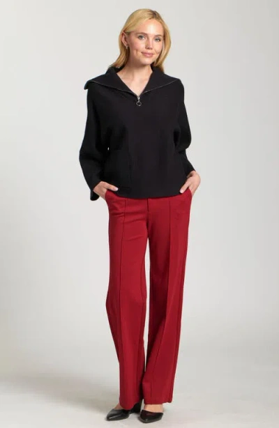 Apny Half-zip Pullover In Black