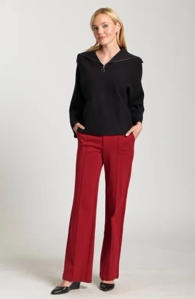 Apny Half-zip Pullover In Black