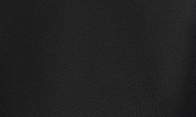 Betsy & Adam Curve Bow Strapless Midi Gown In Black