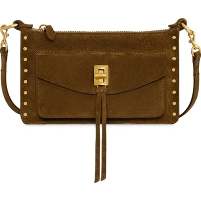 Rebecca Minkoff Darren Mini Top Zip Crossbody Bag In Brown