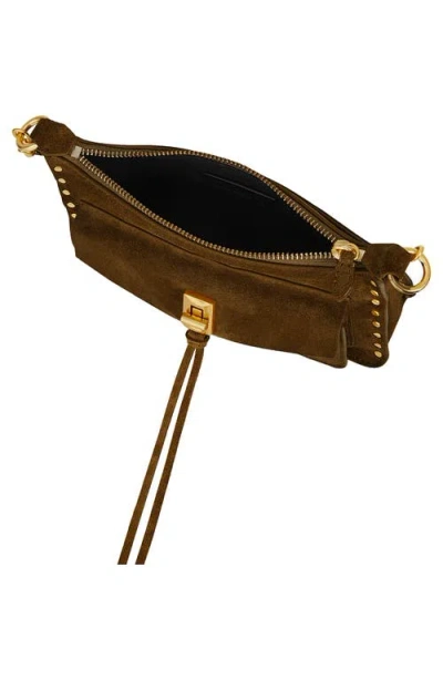 Rebecca Minkoff Darren Mini Top Zip Crossbody Bag In Brown