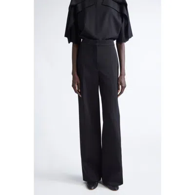 Fforme Agel Tailored Virgin Wool Trousers In Black