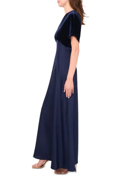 Cece Women's V-neck Dolman Sleeve Maxi Dress In Blue