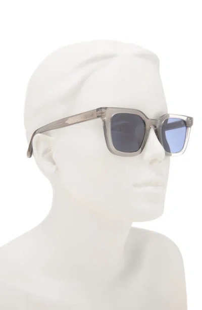 Quay Game Over 49mm Square Sunglasses In Gray