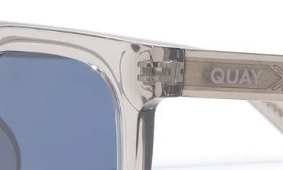 Quay Game Over 49mm Square Sunglasses In Gray