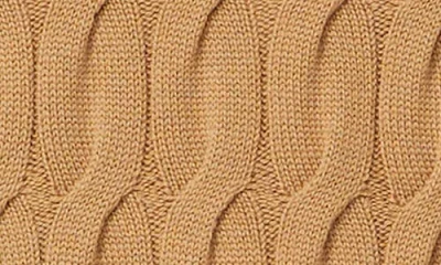 Mm By Max Mara Quid Cable Stitch Virgin Wool Sweater In Brown