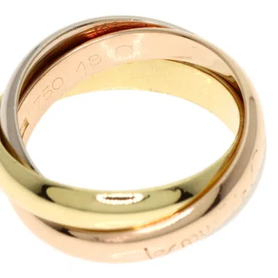 Pre-owned Cartier Trinity Pink White Yellow Band Ring () In Multi