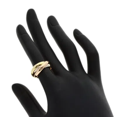 Pre-owned Cartier Trinity Pink White Yellow Band Ring () In Multi