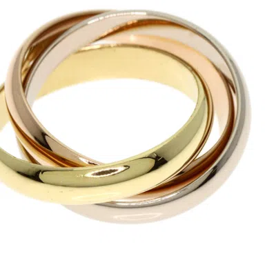 Pre-owned Cartier Trinity Pink White Yellow Band Ring () In Multi