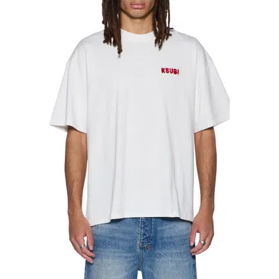 Ksubi Mechanic Ekcess Oversized Graphic Tee In White