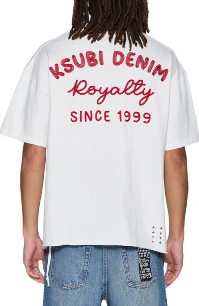 Ksubi Mechanic Ekcess Oversized Graphic Tee In White
