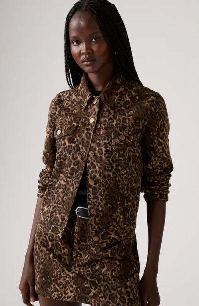Levi's Original Lightweight Trucker Jacket In Animal Print