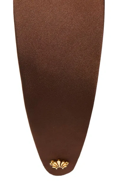 Lele Sadoughi Brigitte Wide Headband In Brown