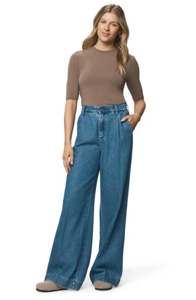 Splendid Elbow Sleeve Tee In Brown