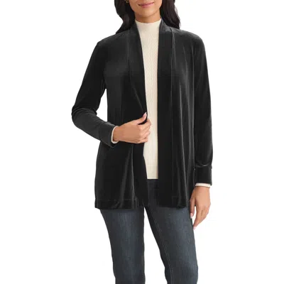 Jones New York Open Front Cardigan In Black