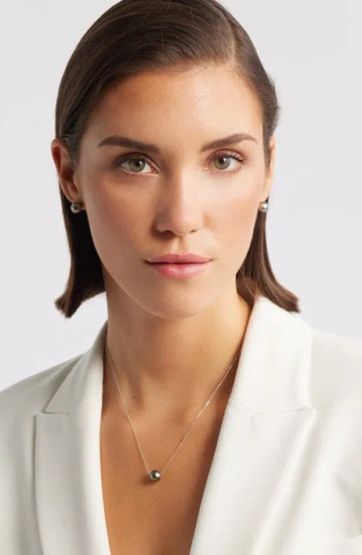 Nordstrom Tahitian Pearl Necklace In Metallic