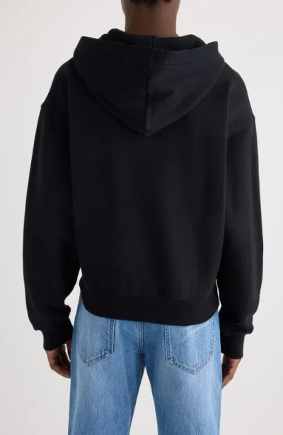Jacquemus Le Hoodie Zip Gros Hooded Cotton Sweatshirt In Black