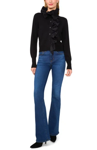 Ted Baker Mixed Media Sweater In Black