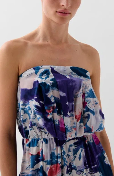 Scalpers Estprint Bandeau Dress In Multi