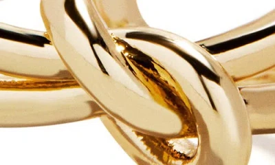 Baublebar Gold Ties Knotted Split Band Ring In Gold