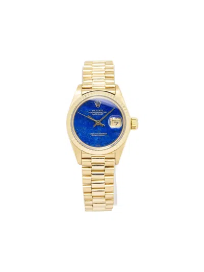 Pre-owned Rolex Datejust 26mm In Blue
