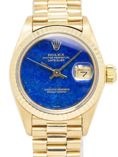 Pre-owned Rolex Datejust 26mm In Blue