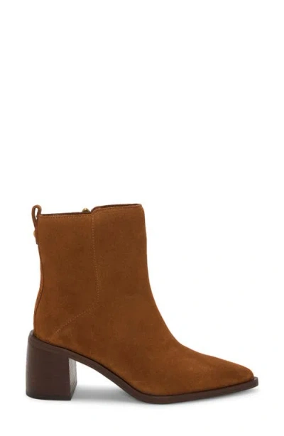 Vince Camuto Lorelai Pointed Toe Bootie In Brown