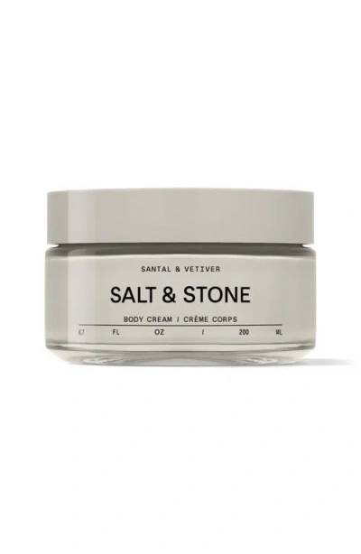 Salt & Stone Bergamot Hinoki Body Cream In Gray