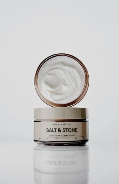 Salt & Stone Bergamot Hinoki Body Cream In Gray