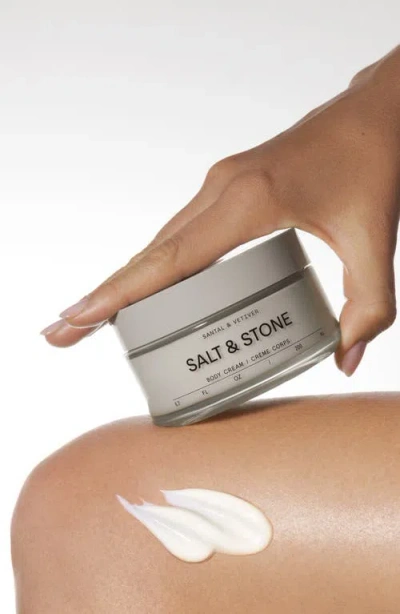 Salt & Stone Bergamot Hinoki Body Cream In Gray
