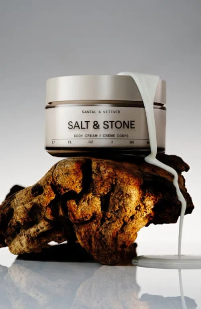 Salt & Stone Bergamot Hinoki Body Cream In Gray