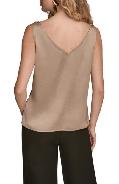 Donna Karan Women's Charmeuse Cowl Neck Tank Top In Neutral