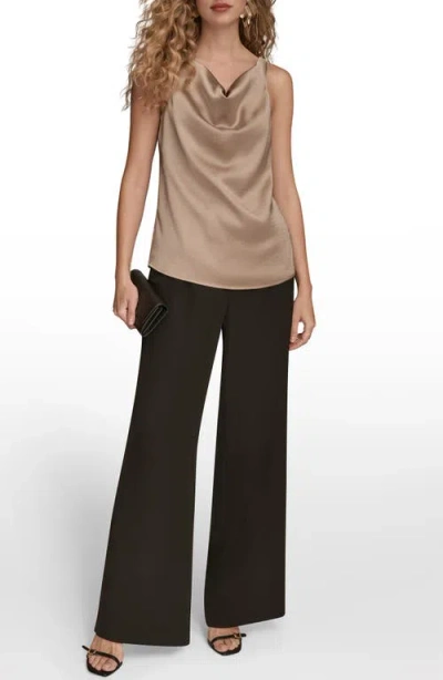 Donna Karan Women's Charmeuse Cowl Neck Tank Top In Neutral