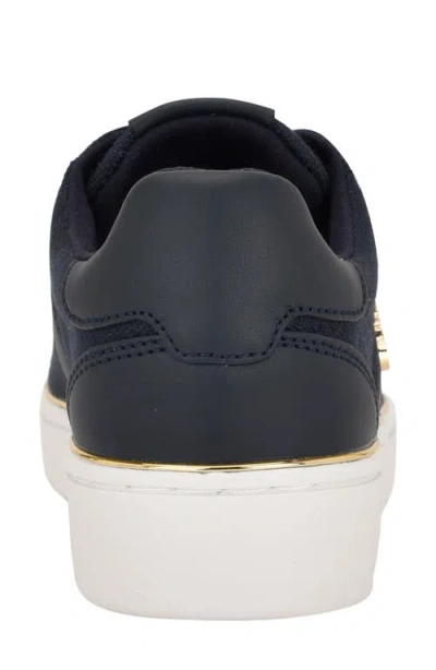 Guess Women's Britz Low Profile Lace-up Sneakers In Blue