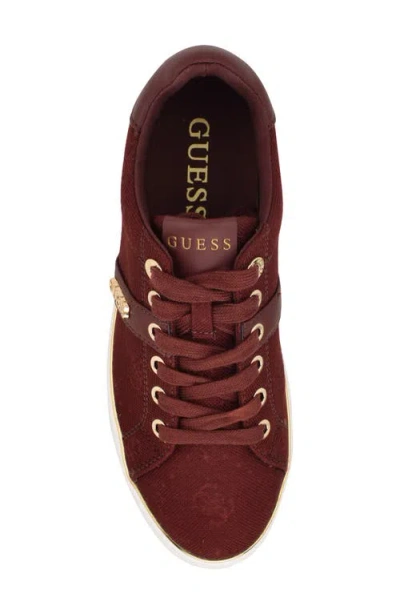 Guess Women's Britz Low Profile Lace-up Sneakers In Brown