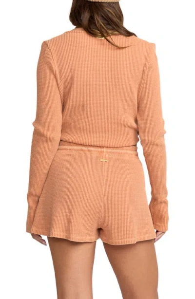 Billabong Debbie Vibes Thermal Shorts In Orange