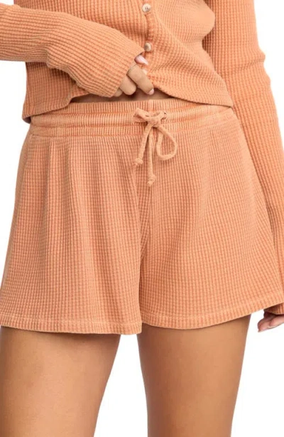 Billabong Debbie Vibes Thermal Shorts In Orange