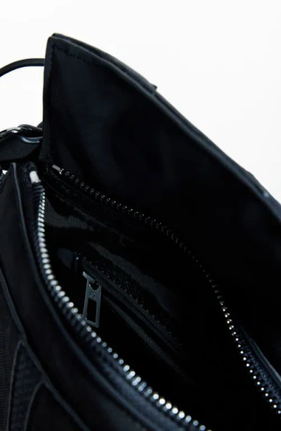 Desigual Medium Convertible Snakeskin Print Backpack In Black