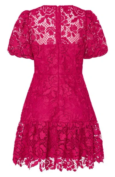 Milly Yasmin Rose Mosaic Mini Dress In Pink