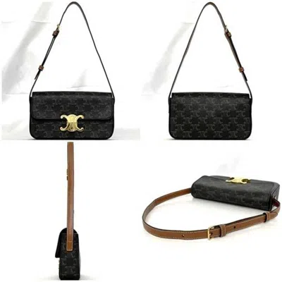 Pre-owned Celine Brown Pvc Leather Handbag Shoulder Bag ()