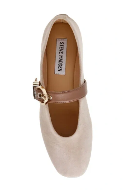 Steve Madden Lucia Mary Jane Flat In Brown