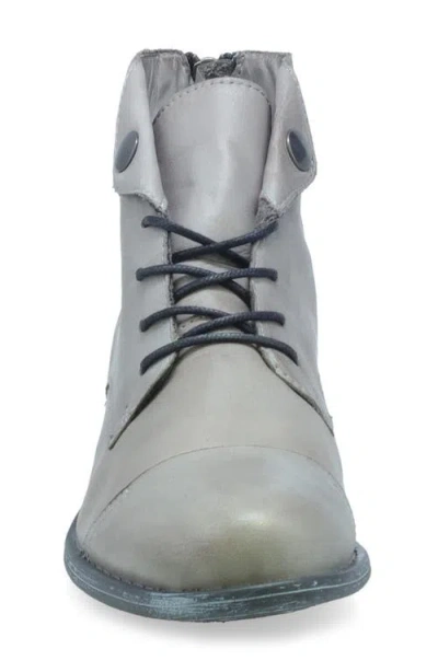 Miz Mooz Lennox Lace-up Bootie In Gray