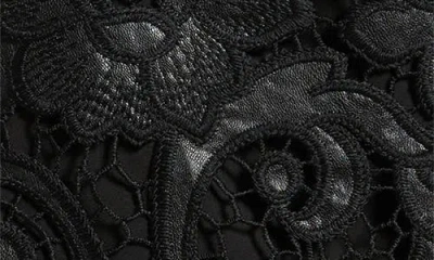 Elie Tahari The Vivienne Wrap-front Lace Midi Skirt In Black