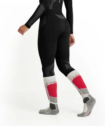 Falke Wool Tech 3/4 Base Layer Bottom In Black