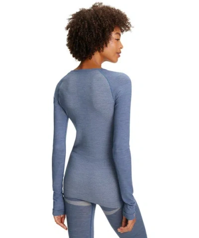 Falke Wool Tech Light Base Layer Top In Blue