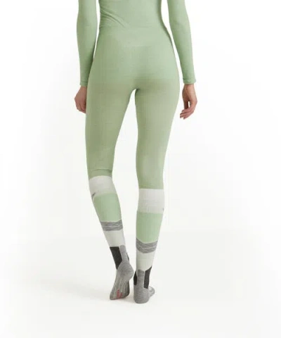 Falke Wool Tech Long Base Layer Bottom In Green