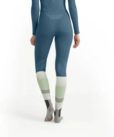 Falke Wool Tech Long Base Layer Bottom In Blue