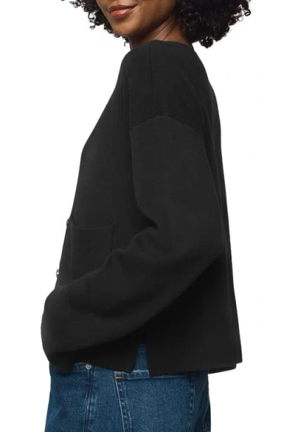 Splendid Libby Cropped Cardigan In Black